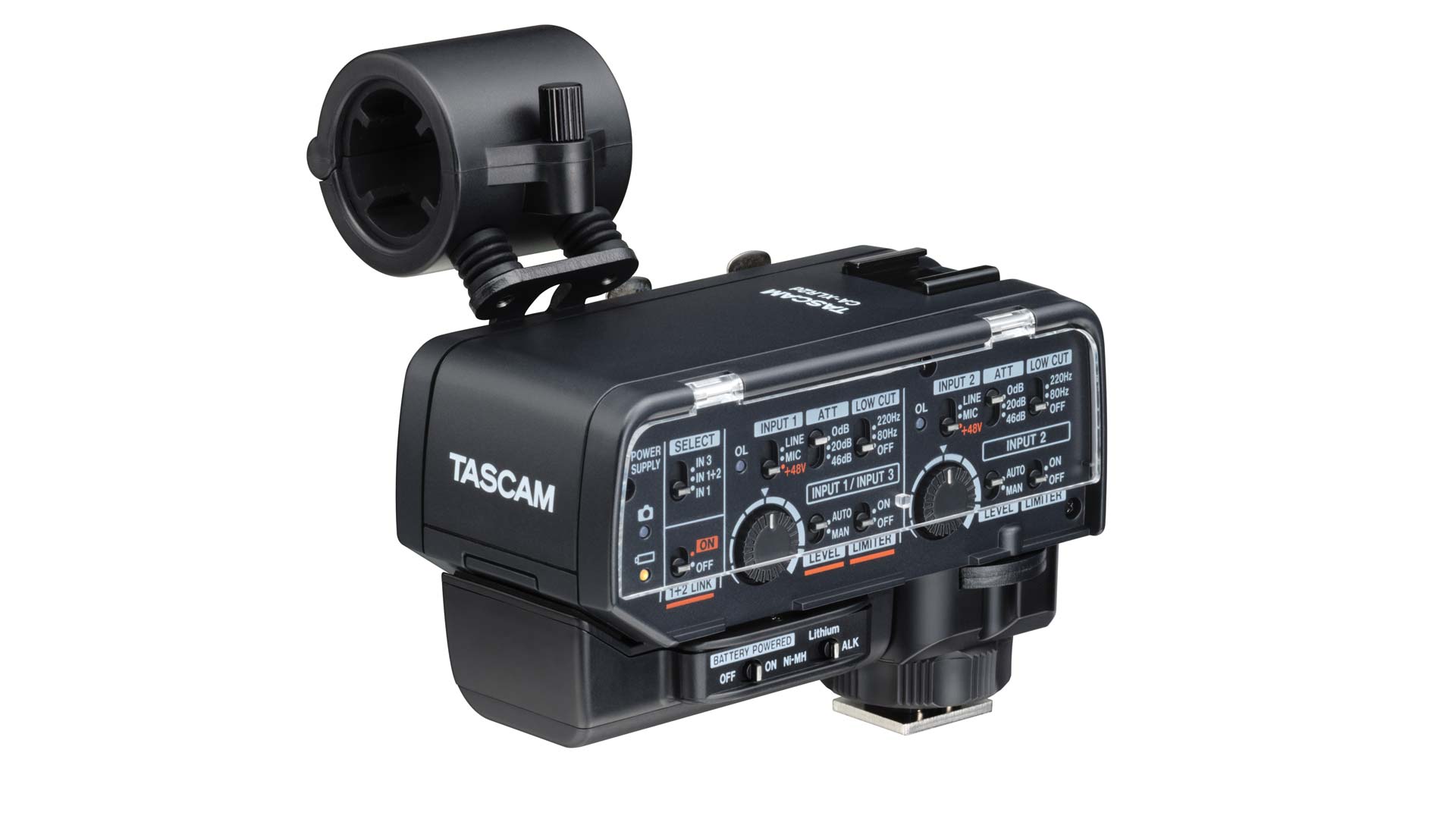 Tascam CA-XLR2d-N: XLR-Mikrofonadapter kompatibel zu Nikon-Kameras