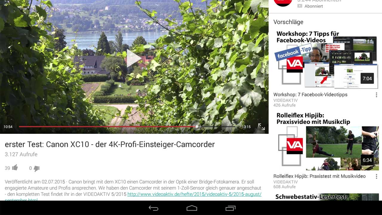 YouTube Videowiedergabe