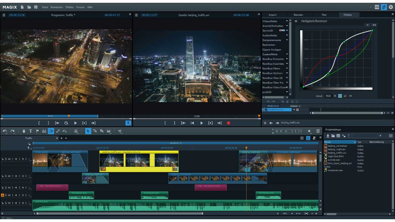 magix video pro x belichtung