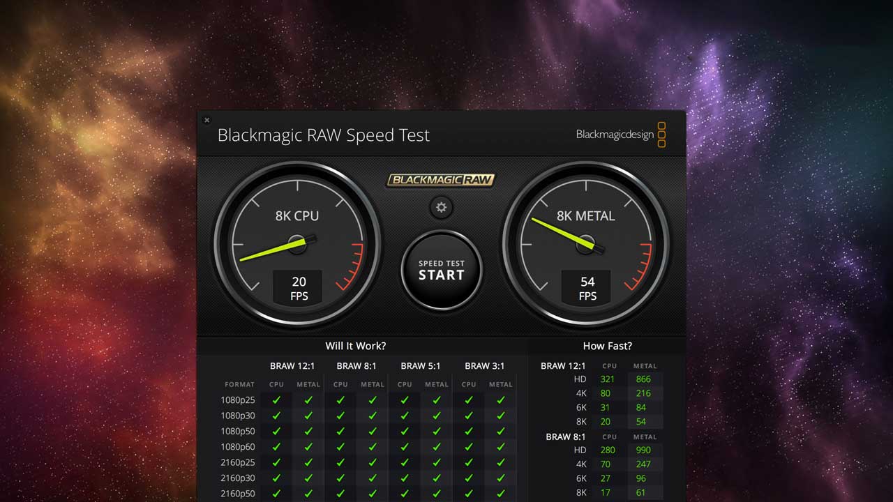 blackmagic raw speed test