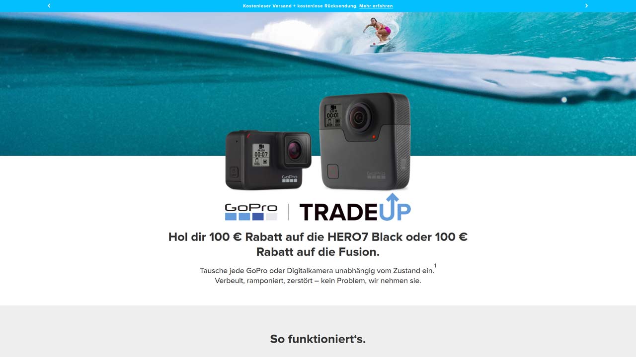 GoPro TradUp Website