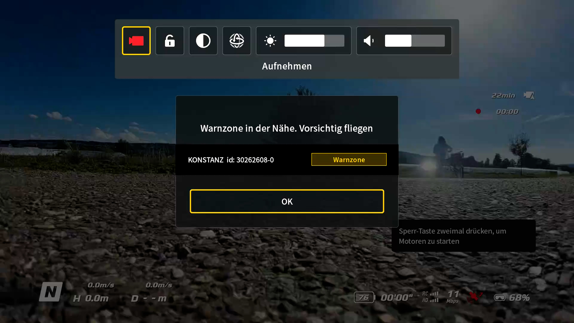 DJI Avata Warnzone