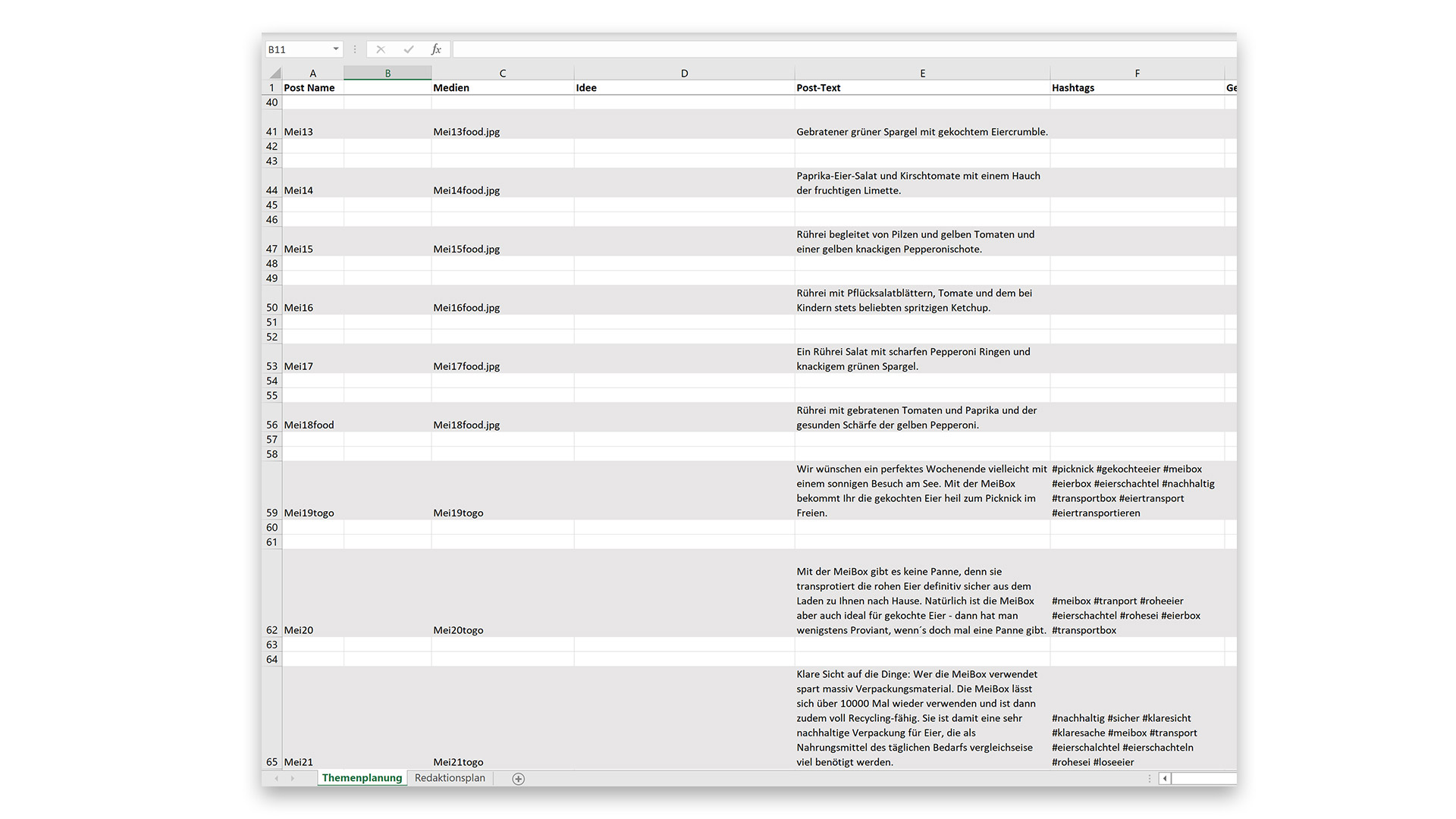 Redaktionsplan medienbureau web
