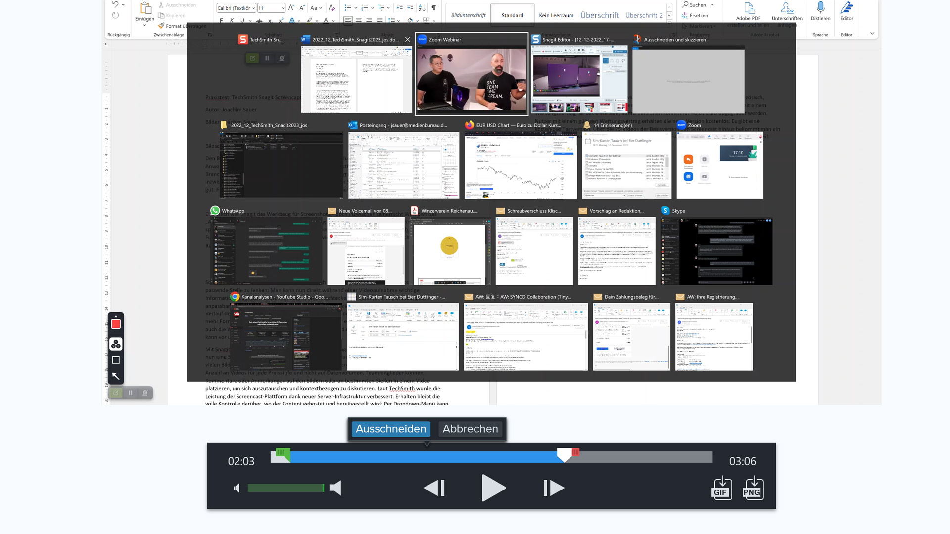 Snagit Video Schneiden