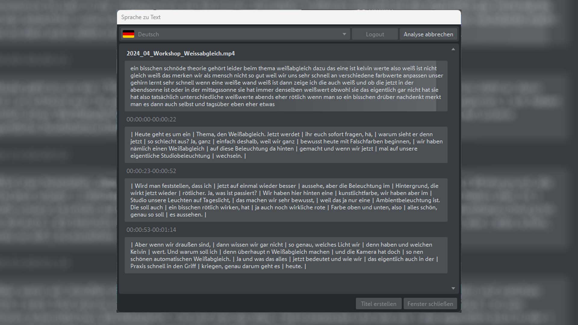 Magix3 Speech to Text erkennung
