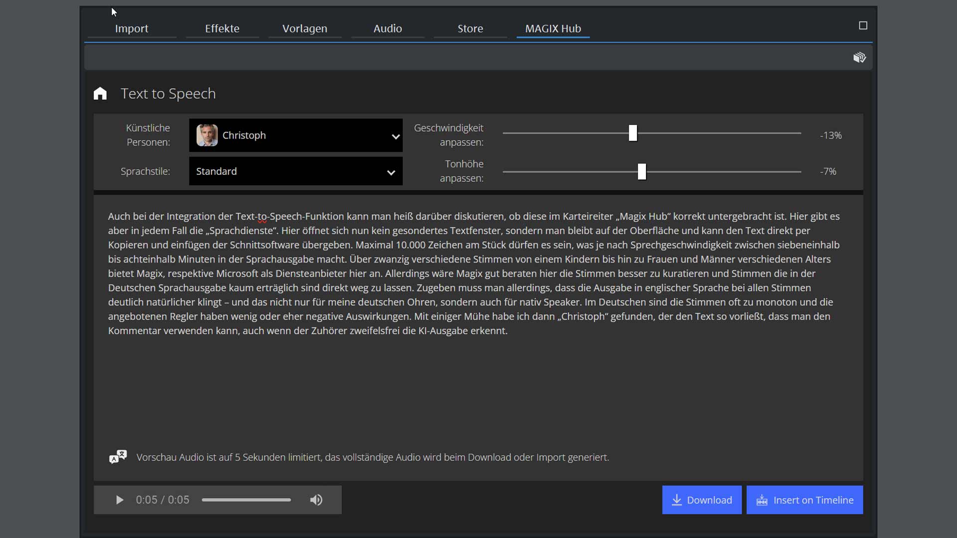 M8 Text to Speech