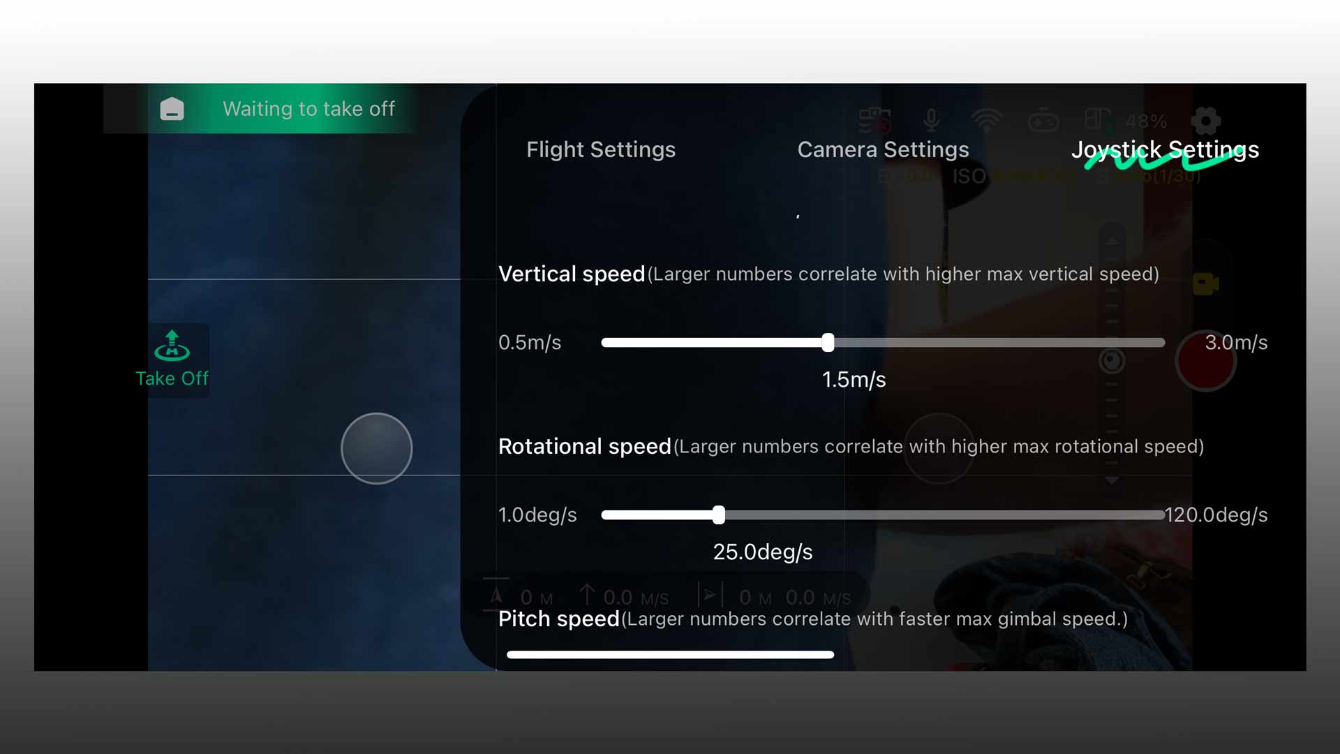 Hover App Grundeinstellung