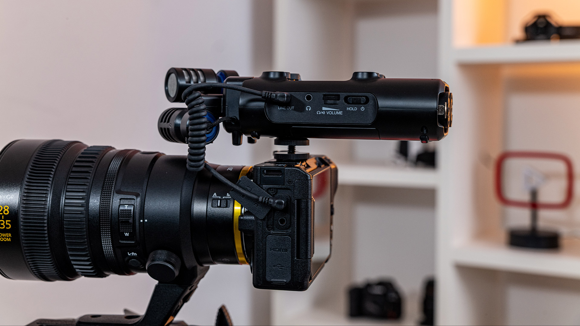 Zoom H5studio Kameramontage