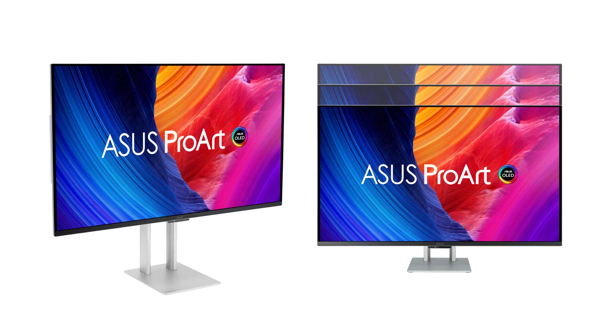 Ausus ProArt Display OLED PA32UCDM front view to the right