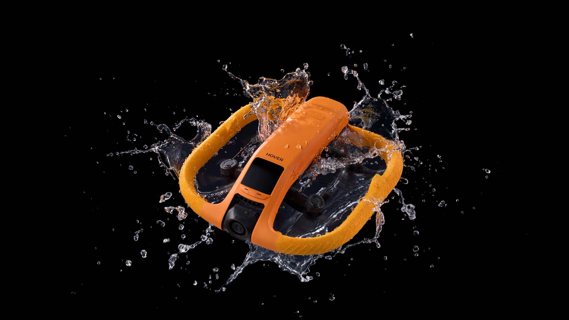 HOVERAirAQUA Black Background