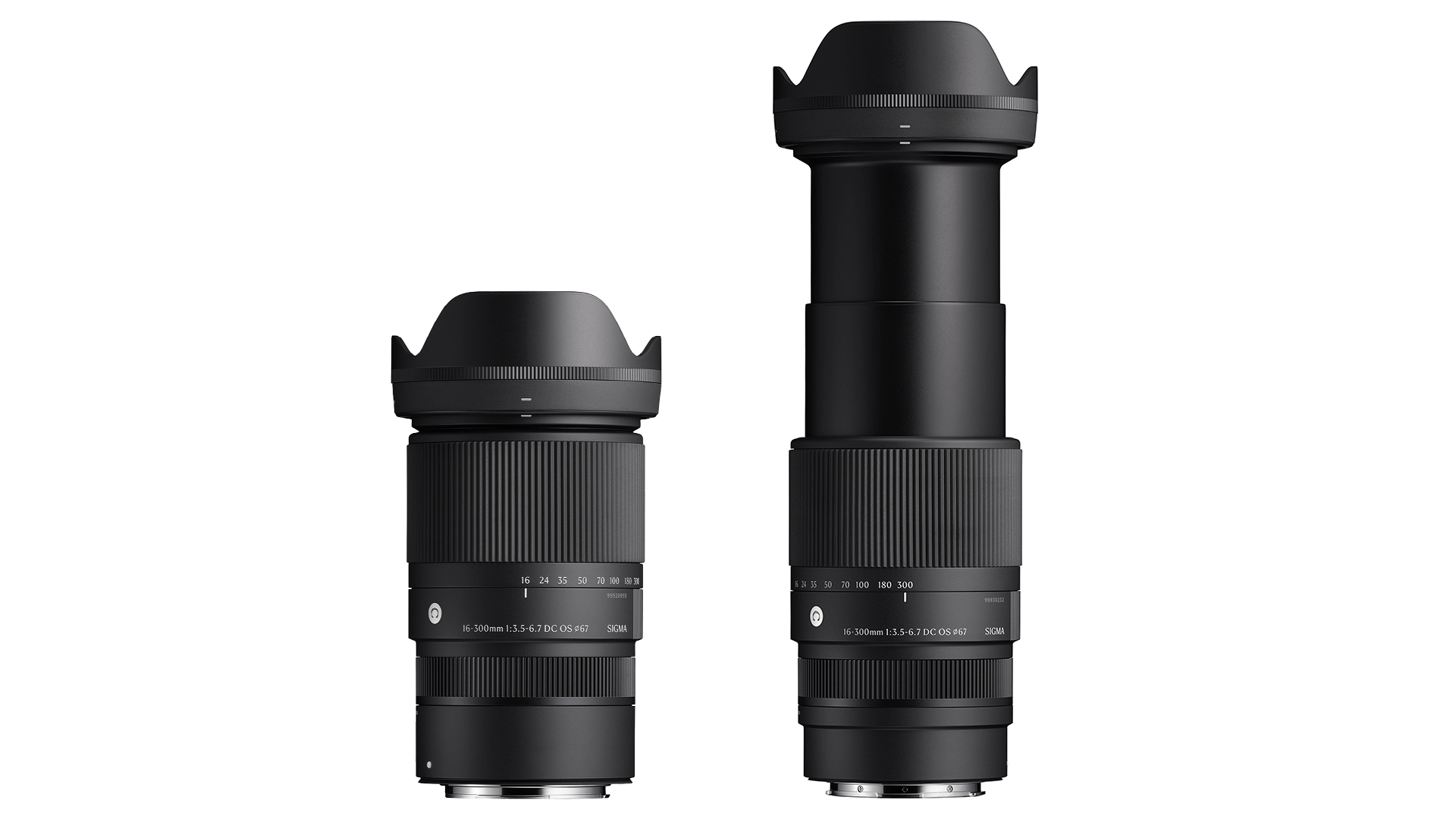Sigma 16 300 Laengenvergleich