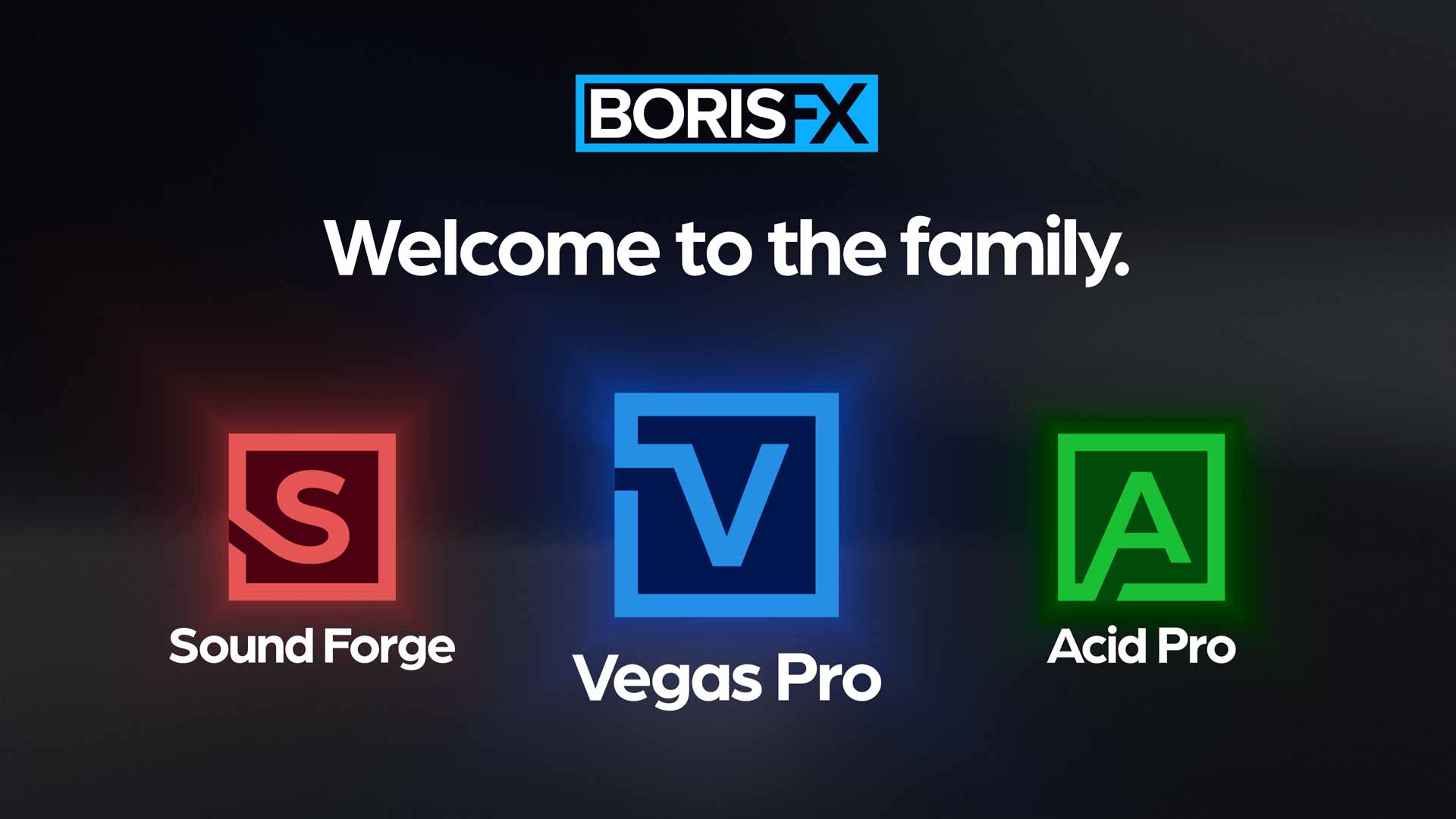 Boris FX erwirbt Vegas Pro, Sound Forge und Acid Pro