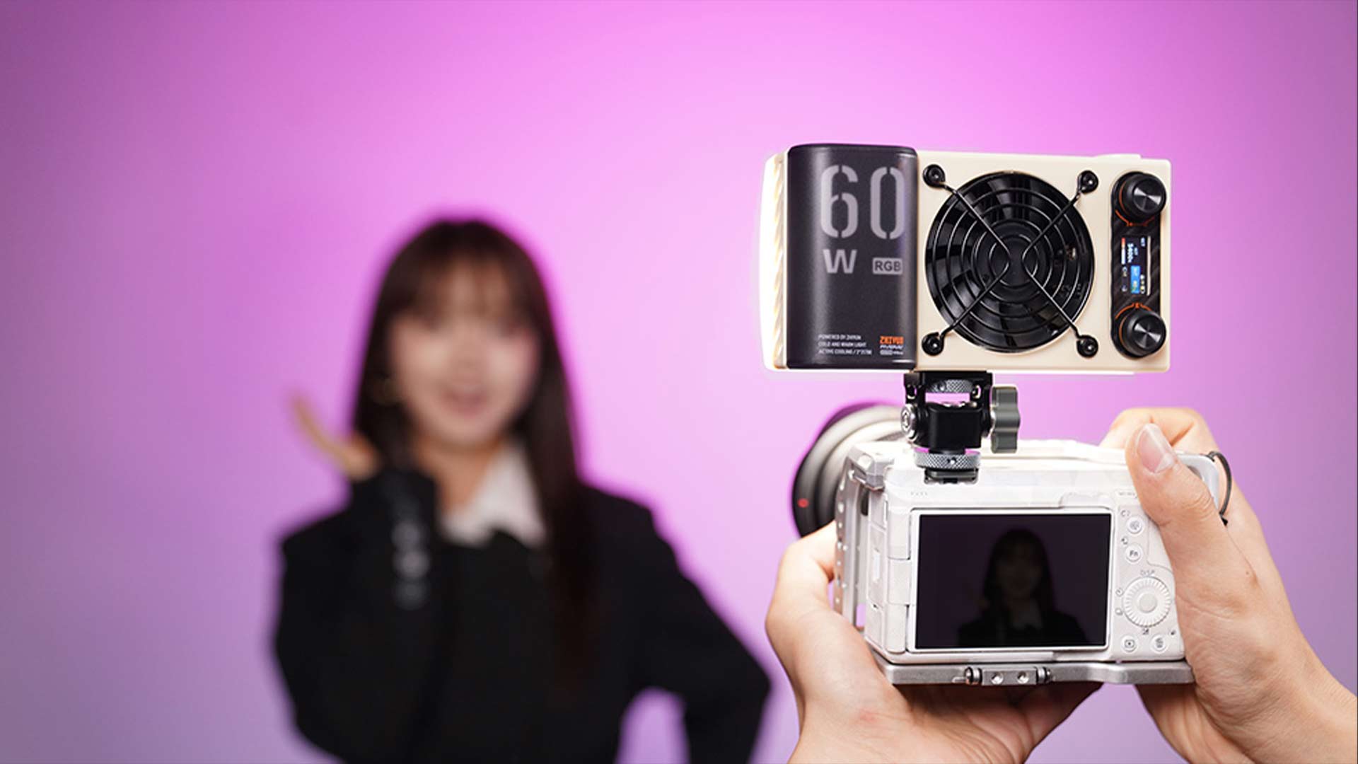 Zhiyun Fiveray M60 Ultra: kompakte RGB-Videoleuchte Zhiyun Fiveray M60 Ultra: kompakte RGB-Videoleuchte
