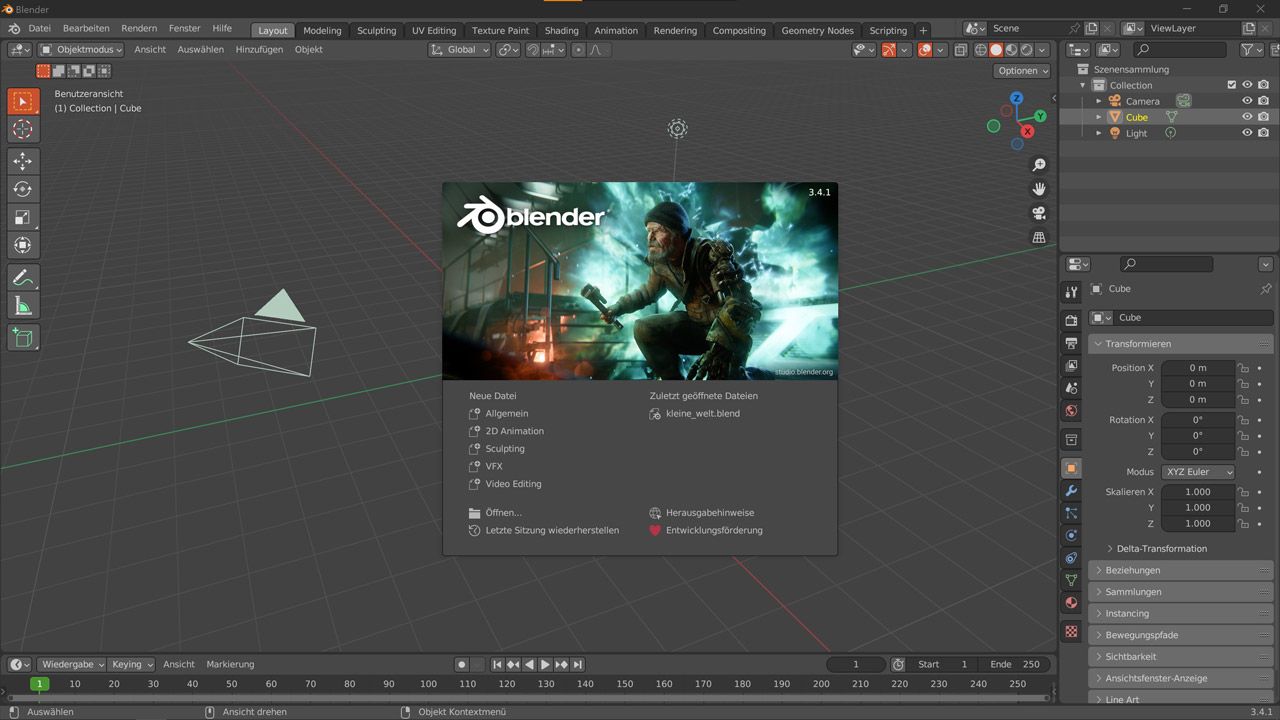 Einsteiger-Workshop: Videoschnitt mit Blender, geht das?