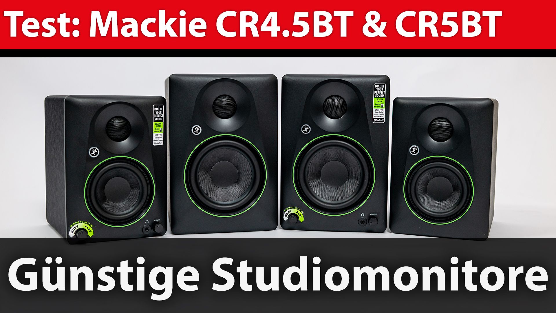 Test: Mackie CR4.5BT und CR5BT u2013 gu00fcnstige Studiomonitore mit Bluetooth