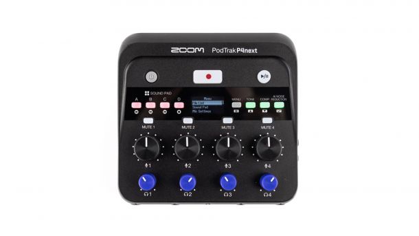 Zoom Podtrak P4next: Podcast-Mischer mit Automatik-Funktionen