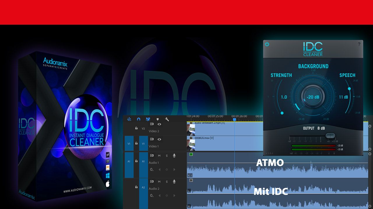 Audionamix IDC: Audio-Reparaturfilter zur Tonverbesserung im Test