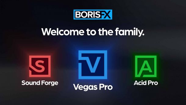 Boris FX erwirbt Vegas Pro, Sound Forge und Acid Pro