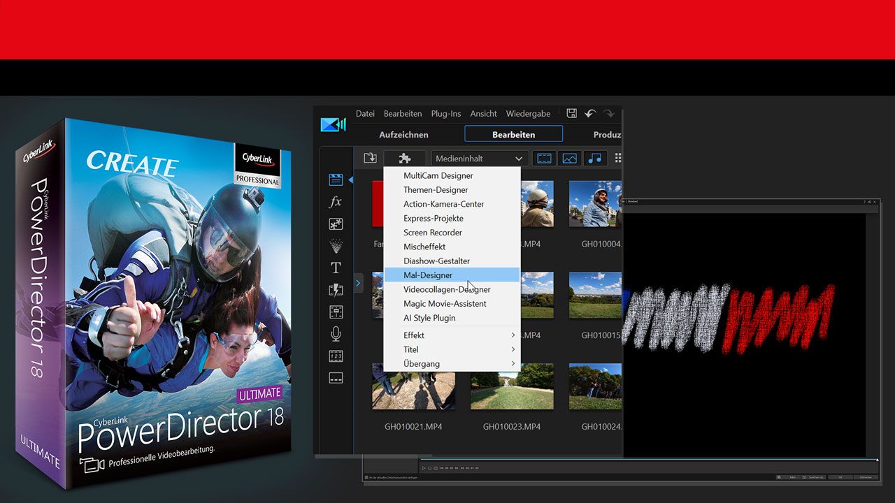 Workshop: kreative Masken-Titel - Mal-Designer - CyberLink PowerDirector