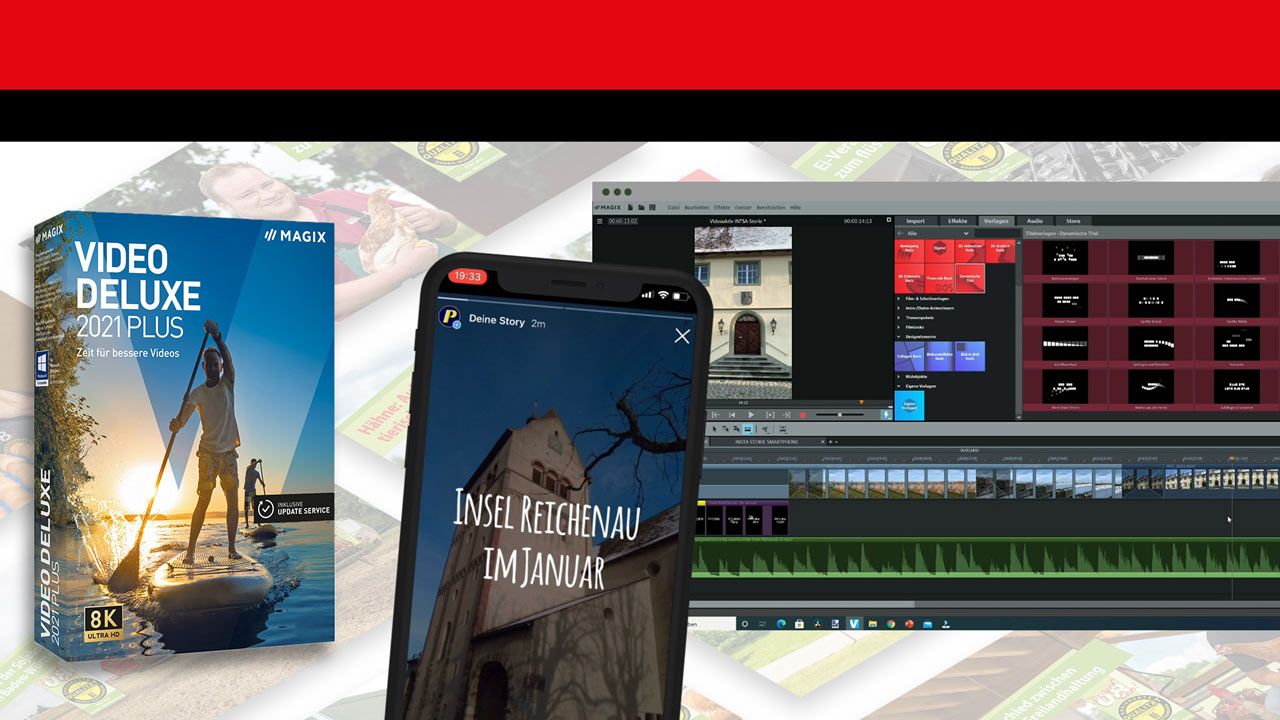 Social-Media-Videos: Strategien fu00fcr gute Videos im passenden Format mit Magix Video Deluxe