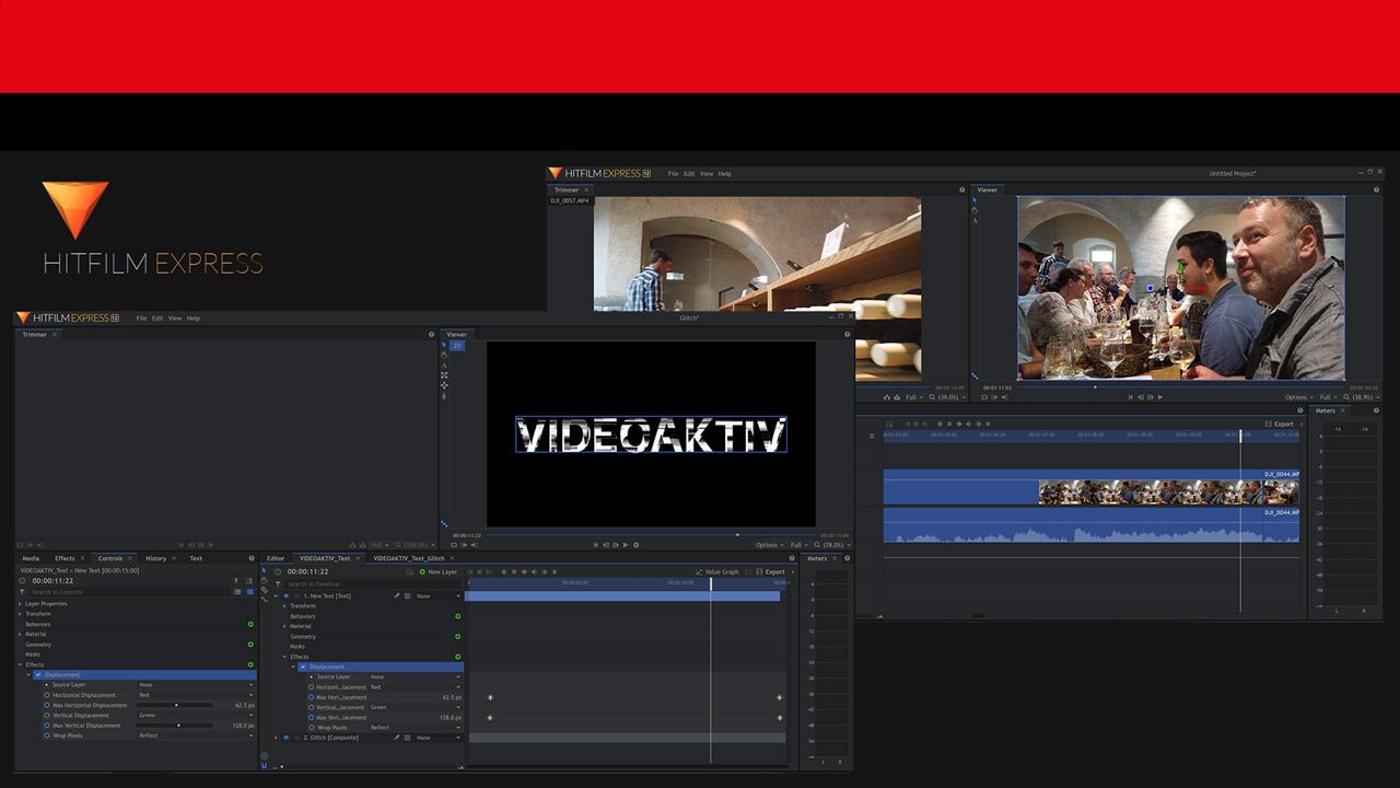 Workshop: Titel-Gestaltung mit HitFilm Express - verspielter Schriftzug und Soundwirkung