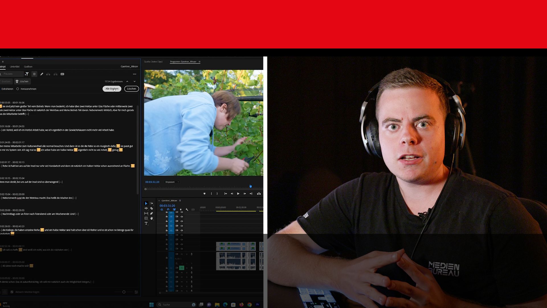 Tutorial: Neue Funktionen in Premiere Pro - Schnitt mit KI