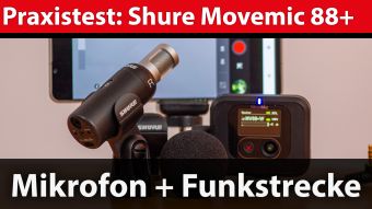 Praxistest: Shure MoveMic 88+ –  drahtloses Stereo-Mikrofon