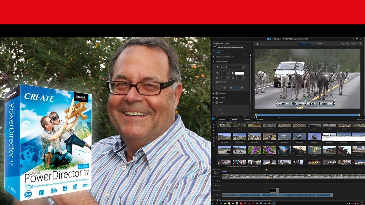 Im Lesertest: CyberLink PowerDirector 17 Ultra - Videoschnitt fu00fcr Einsteiger und Forgeschrittene