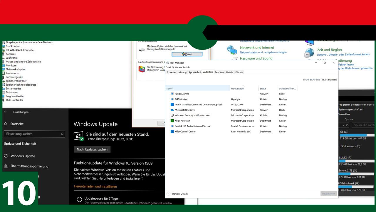 Ratgeber: Systempflege fu00fcr Windows-10-PC - Autostart konfigurieren