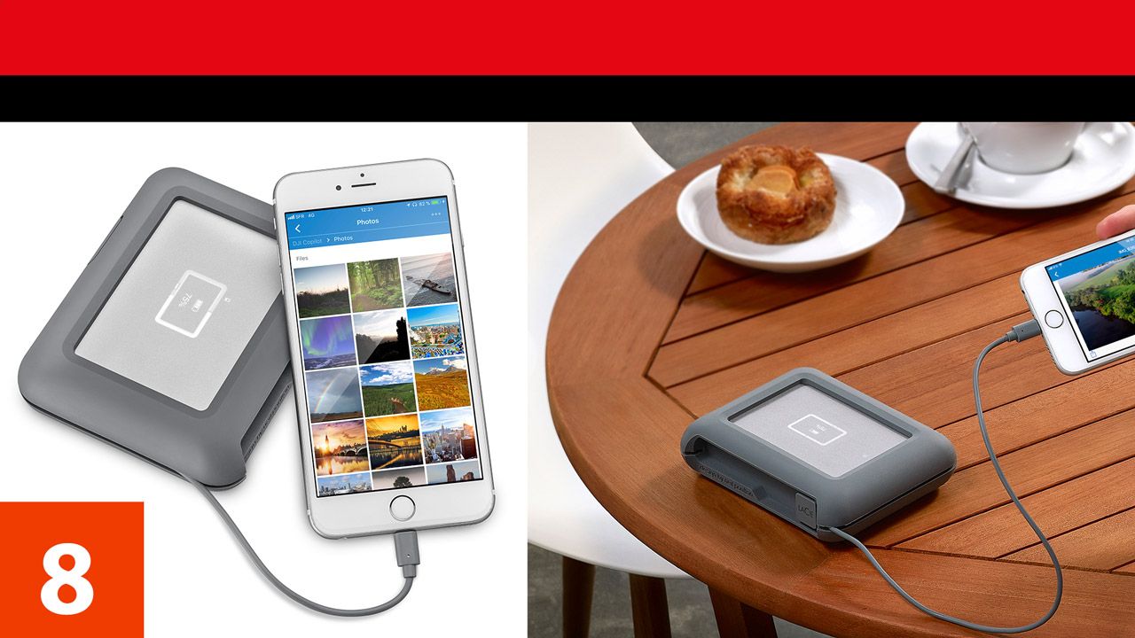 Speicherstrategie: LaCie DJI Copilot - Datensicherung von der SD-Karte