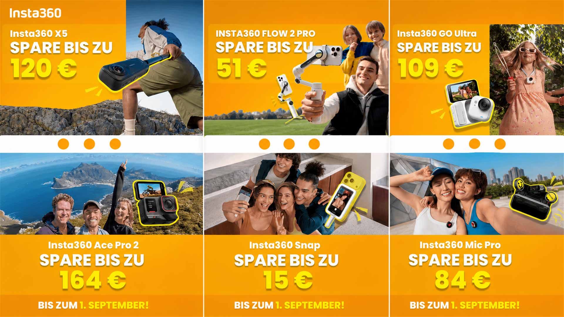 Insta360: Back to School-Rabatte auf Kameras und mehr
