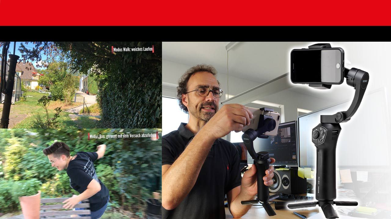 Test: Benro 3XS Lite: klappbares Smartphone-Gimbal