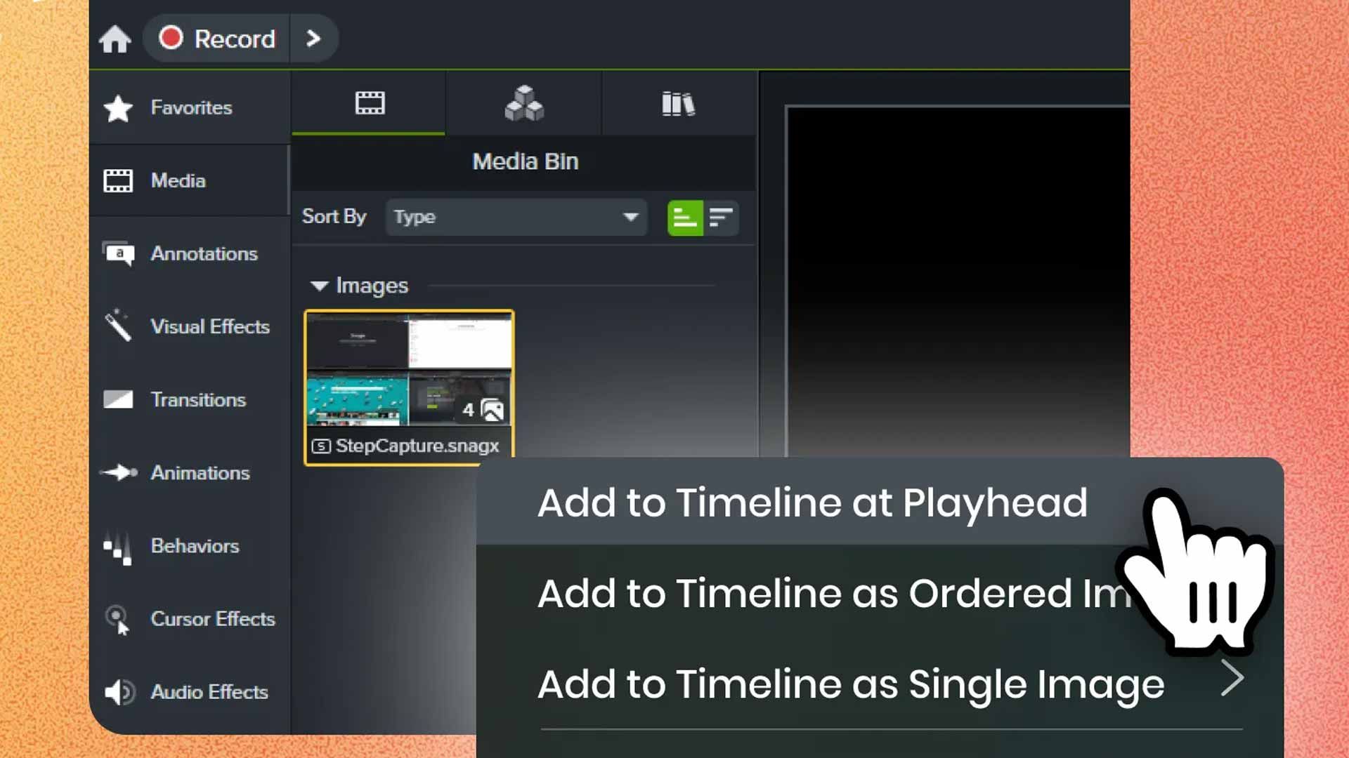 TechSmith Camtasia: Trainingsvideos aus Screenshots und Prompts