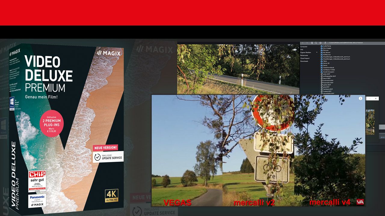 Magix Video Deluxe 2020: die Vegas-Bildstabilisierung im Vergleichstest